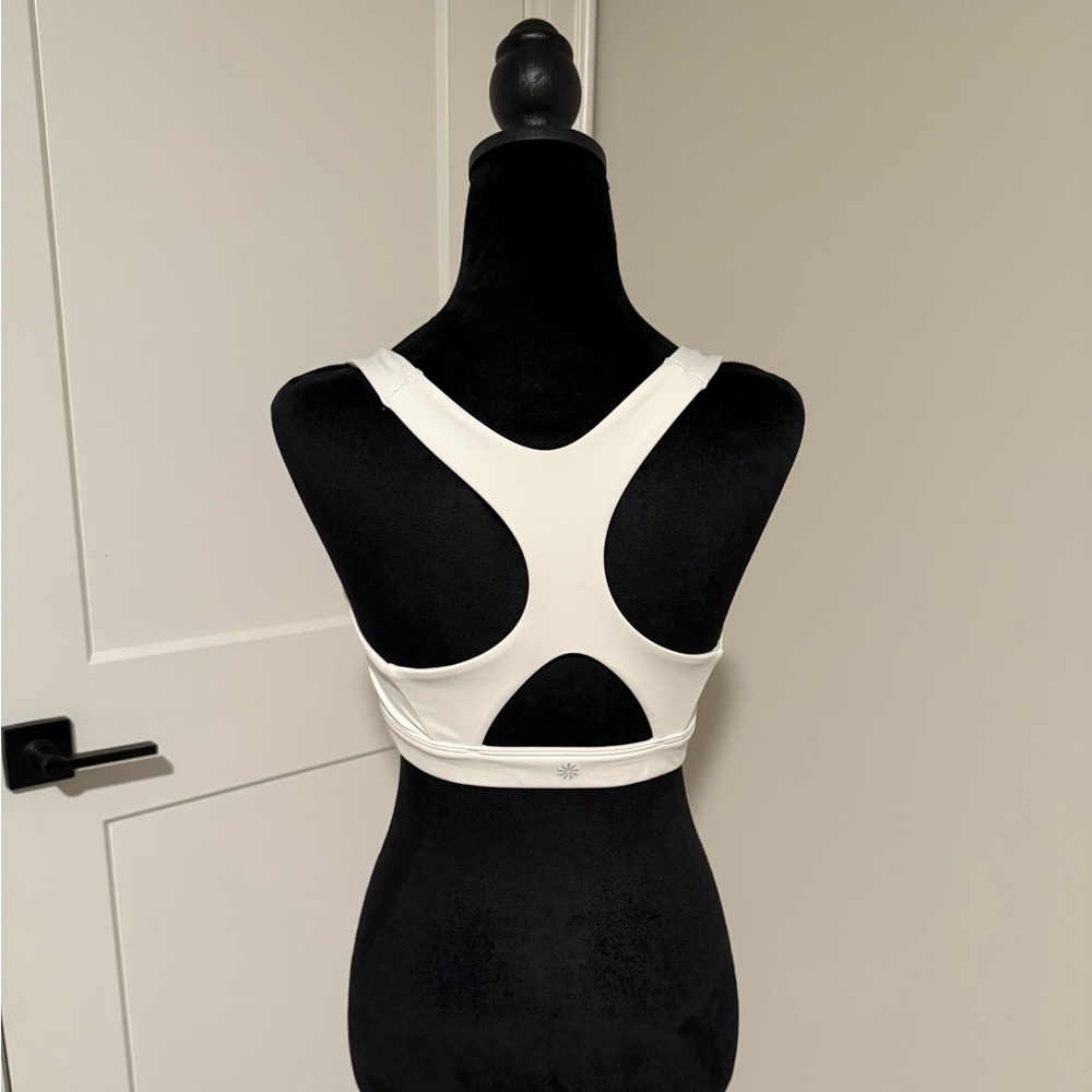 Athleta Sports Bra - White, Size S (Tags Removed), Minimalist Support - Picture 2 of 5